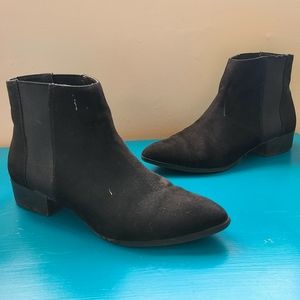 H&M Womens Chelsea Ankle Boot Black Suede Size US 8.5 - 9 | EU 40